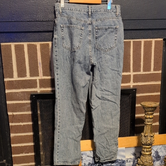 PacSun Light Blue Straight Leg Jeans with Skull Patch - Picture 5 of 5